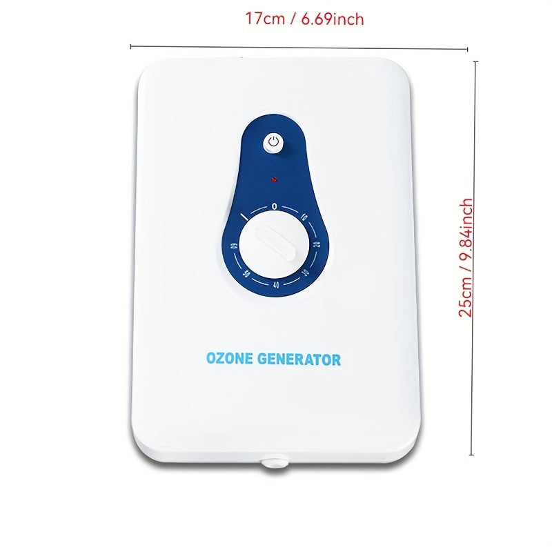 Generador de ozono portátil para aire, agua, fruta y ropa, con enchufe estándar europeo, ABS