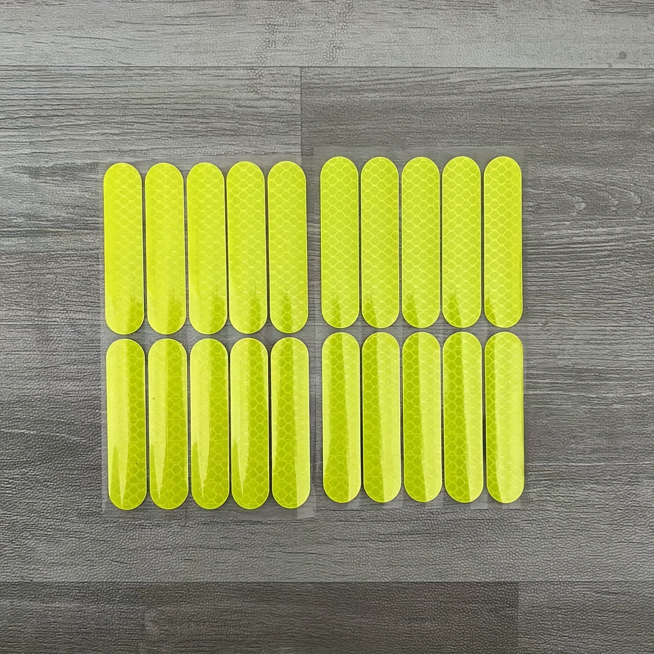 10 ta PVC reflektiv xavfsizlik stikerlari, shlyapa va transport vositalari uchun, har qanday ob-havo sharoitida ko'rinish uchun decal