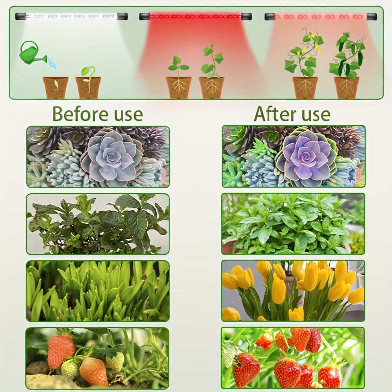 Adjustable Full Spectrum LED Plant Grow Light with Dimmable Fill Light for Indoor Gardens