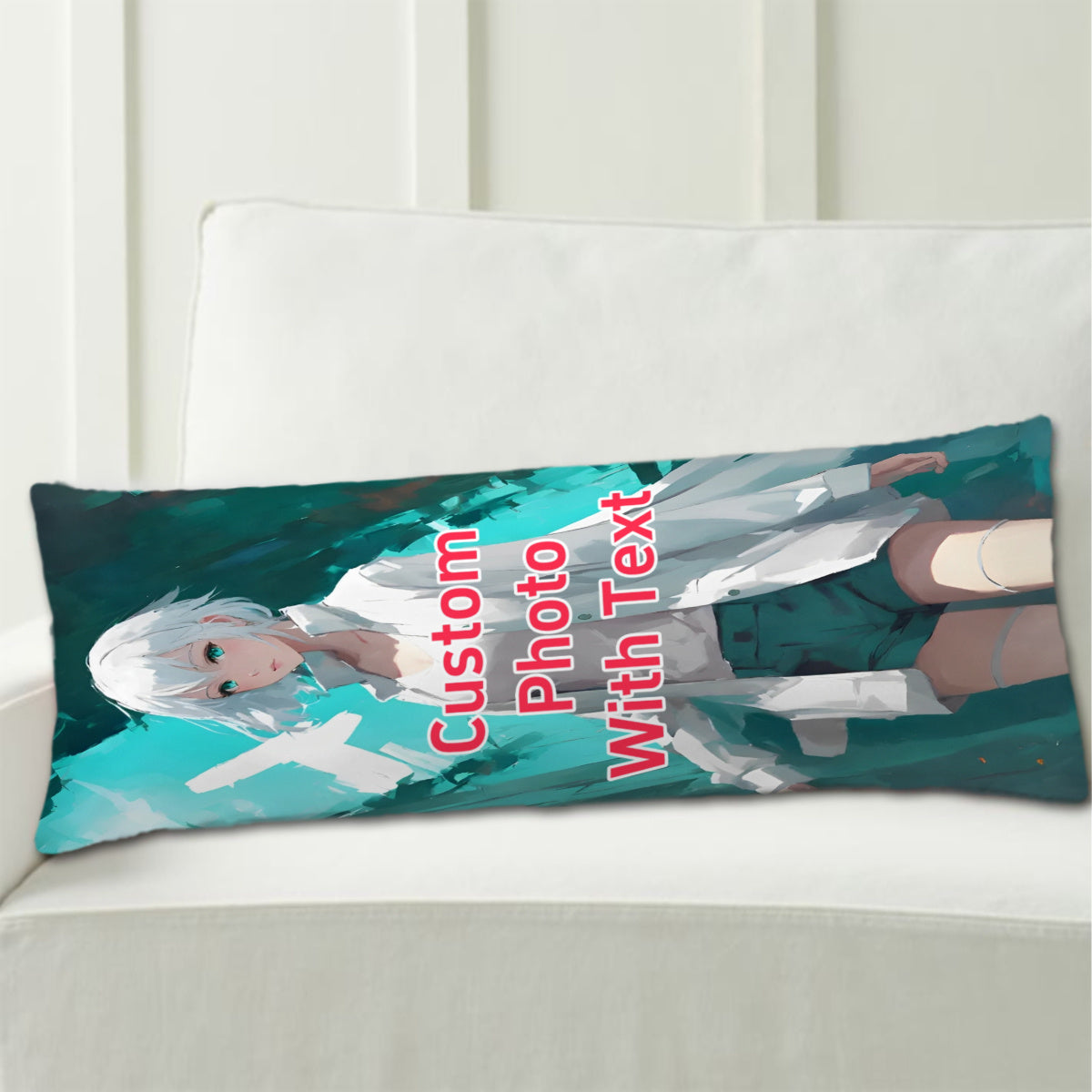 Custom Anime Body Pillow Cover 50.8x137.16cm Double-Sided Print Plush Gift