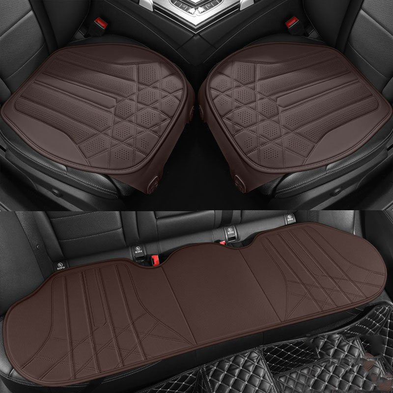 3pcs Polyester Fabric Car Seat Covers Universal Rear Breathable All-Season