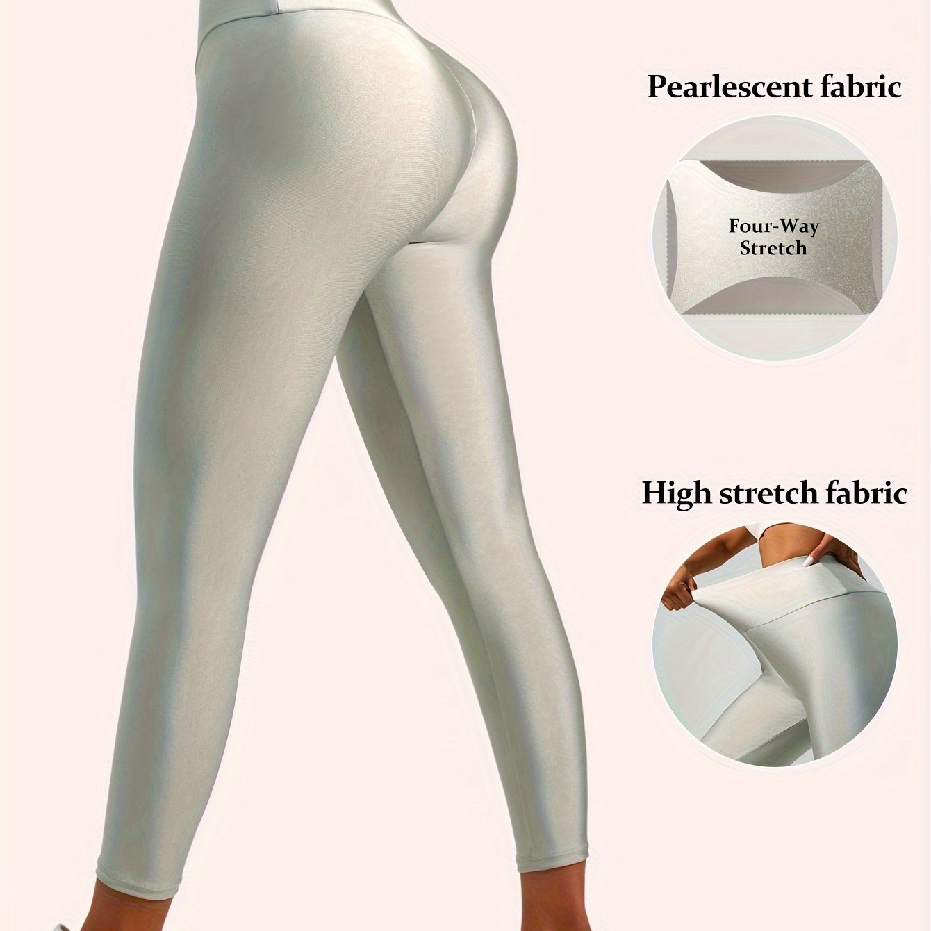 Leggings moldeadores de cintura alta para mujer, transpirables, control de abdomen, levantamiento de glúteos, tejido de punto de color sólido