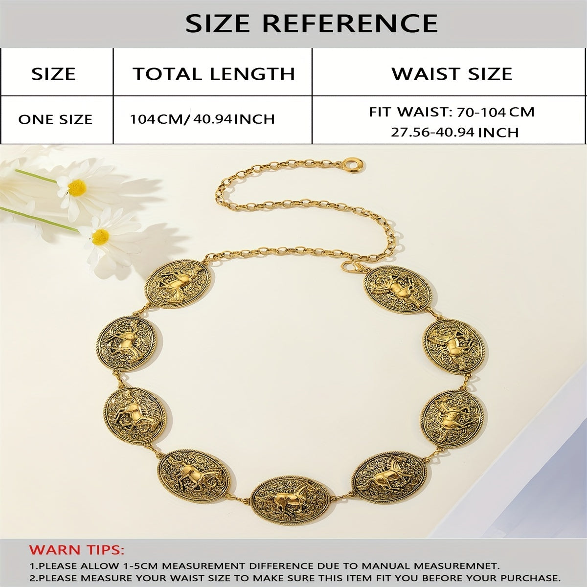 Ayollar uchun oltin teridan tayyorlangan belbog', 3D o'yma ot yugurish naqshli, sozlanadigan, kundalik aksessuar