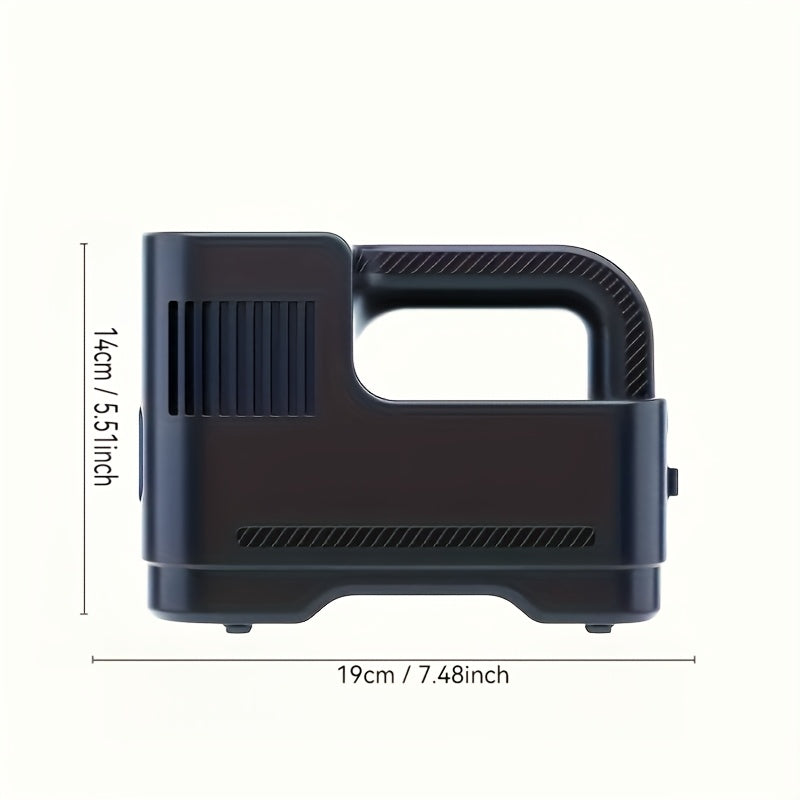 Portable Air Compressor Pump for Cars and Motorcycles with LED Light and Carry Rope