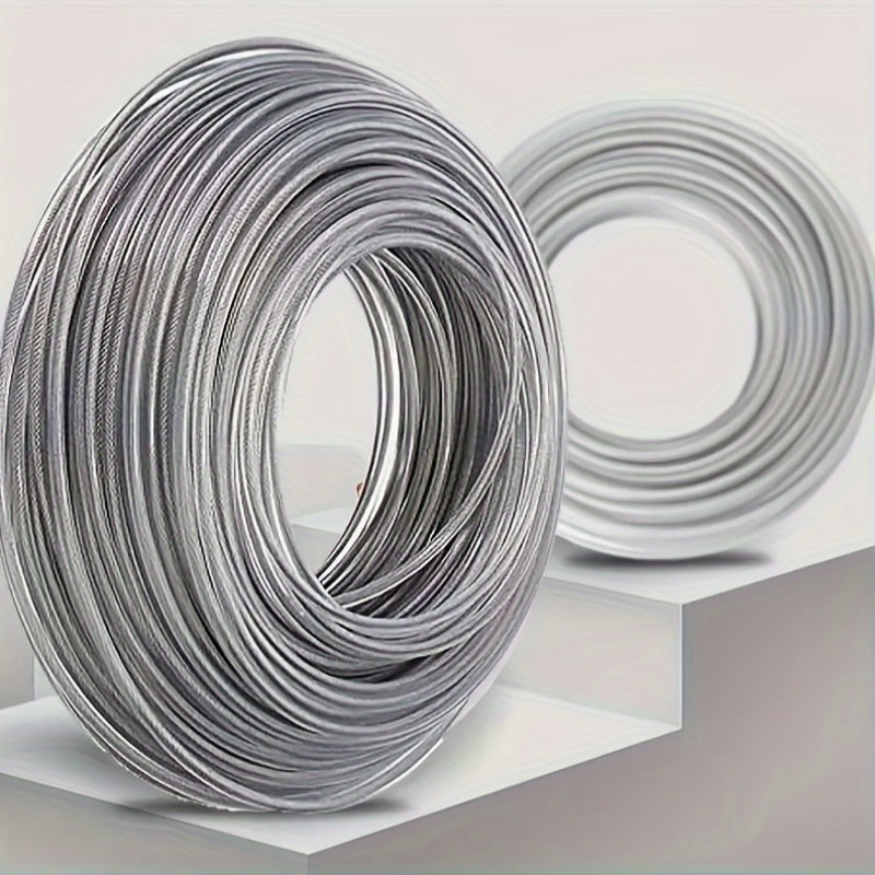 2pcs Steel Wire Nylon Grass Trimmer Line 15m 3mm Diameter Replacement for Lawn Mowers