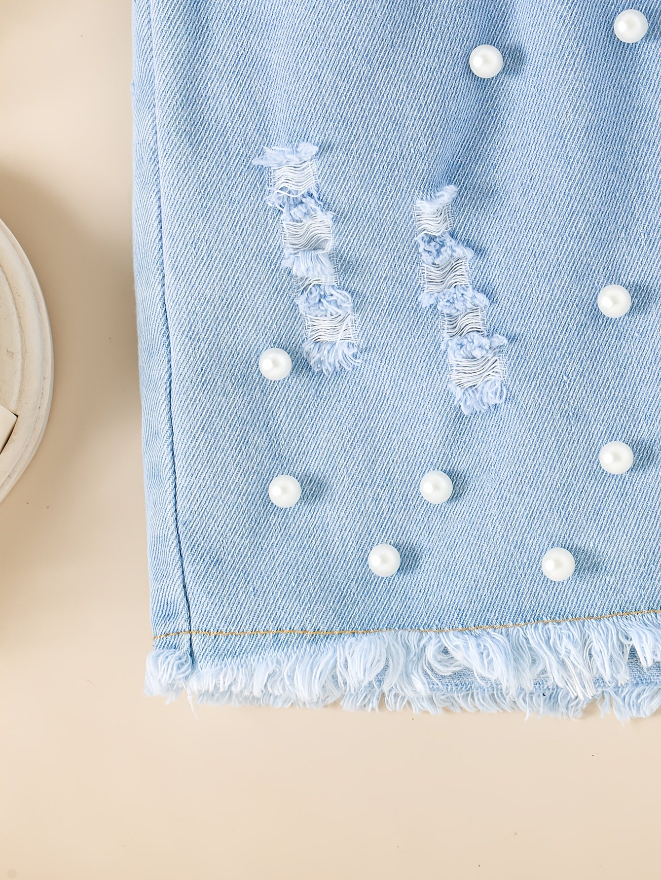 Qizlar uchun tank top va marvarid dizaynli shortlar to'plami, yozgi har kuni kiyish uchun mukammal. Qizlar uchun ajoyib sovg'a g'oyasi.