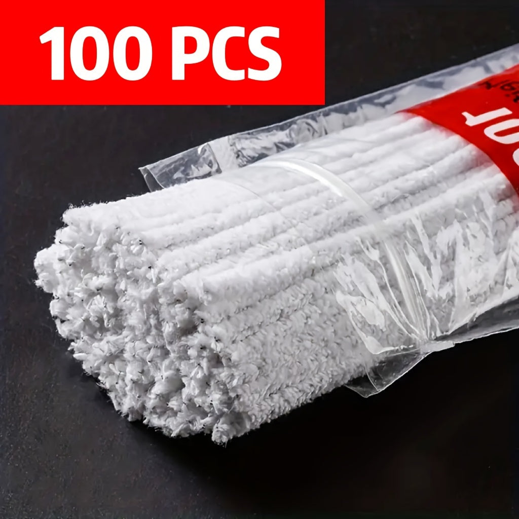 100 dona quvurlarni tozalash cho'tkalari, chang'siz, bardoshli metall tutqichli to'plam