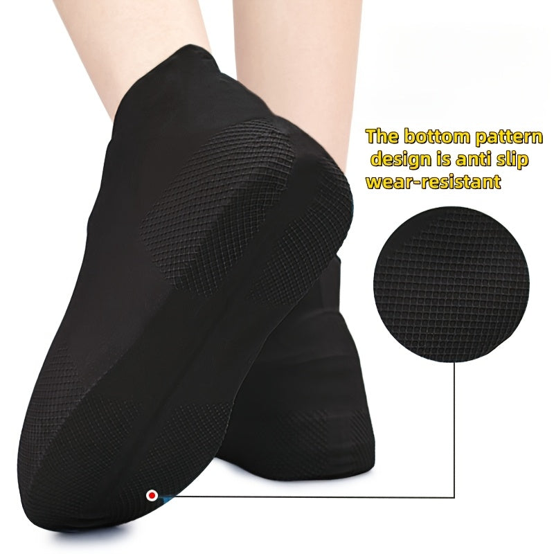 Uniseks lateks suv o'tkazmaydigan yomgʻir poyabzali, qayta ishlatiladigan, sirpanmaydigan poyabzal qoplami