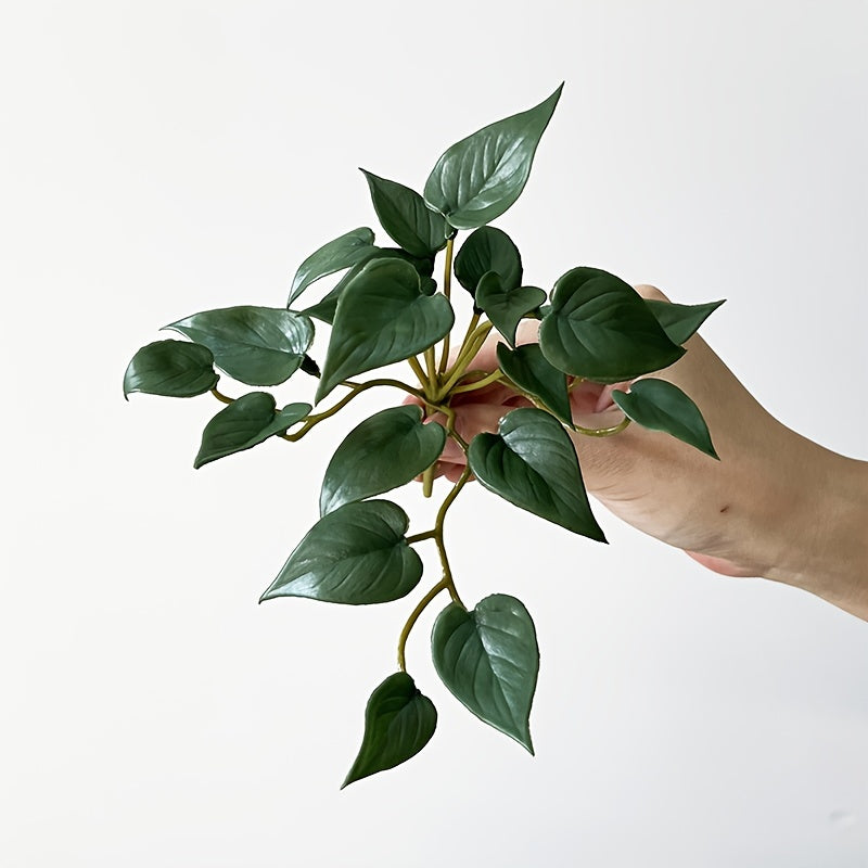 Artificial Green Plant with Copper Coin Grass and Ivy for Home or Shop Decor