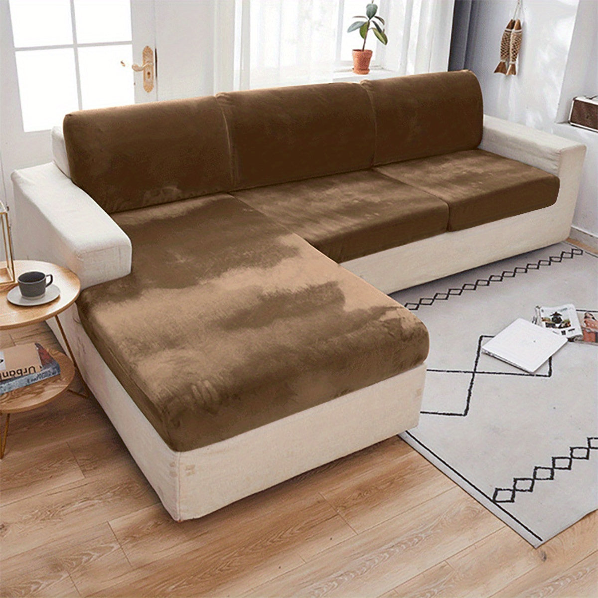 Кросс-бодерная европейская стильная наволочка из бархата серебристого лиса, утолщенная и эластичная с веревочным закрытием.