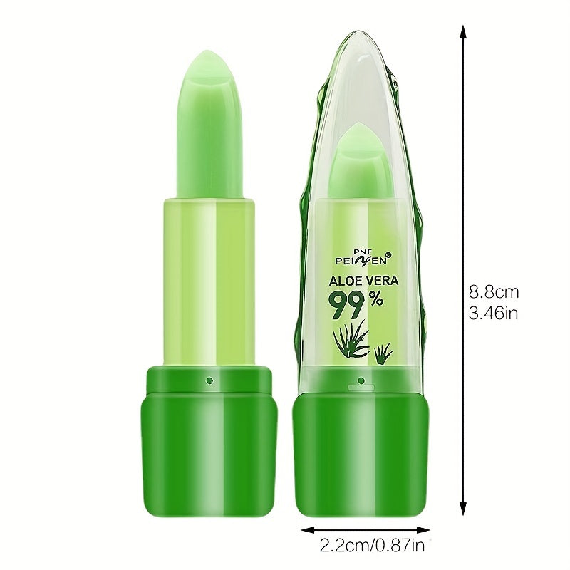 Unisex Aloe Vera Color-Changing Lip Tint Waterproof Moisturizing Lipstick