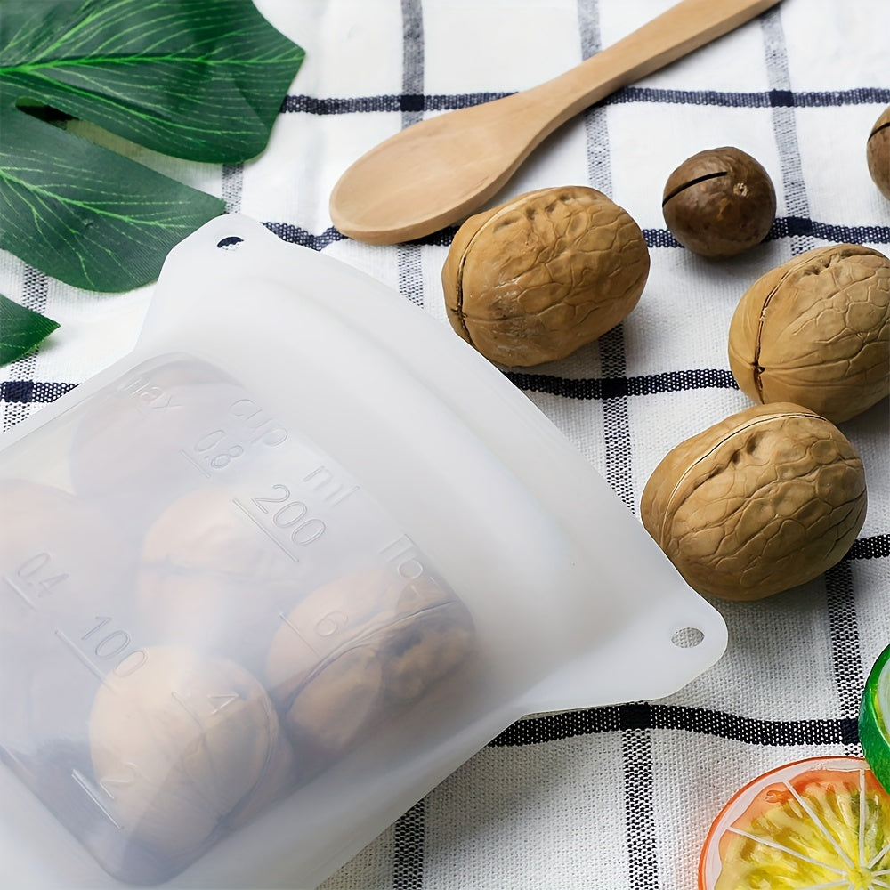 Leak-Proof Food-Grade Silicone Storage Bag for Microwave and Refrigerator