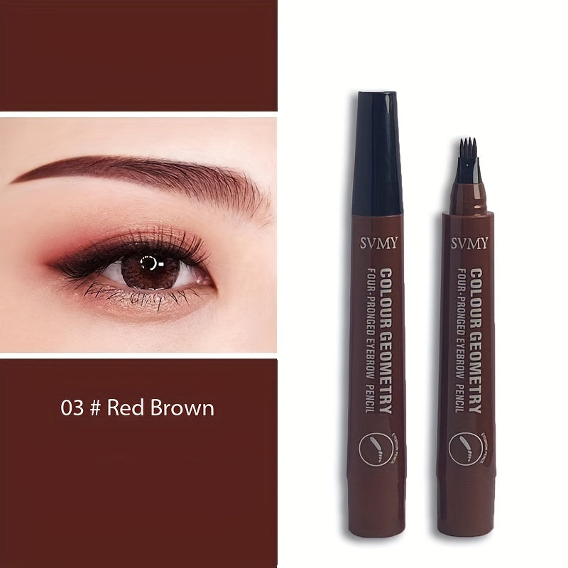 Tabiiy yovvoyi qoshlar uchun uzoq muddatli suv o'tkazmaydigan suyuq qosh qalam, barcha teri turlari uchun mos.