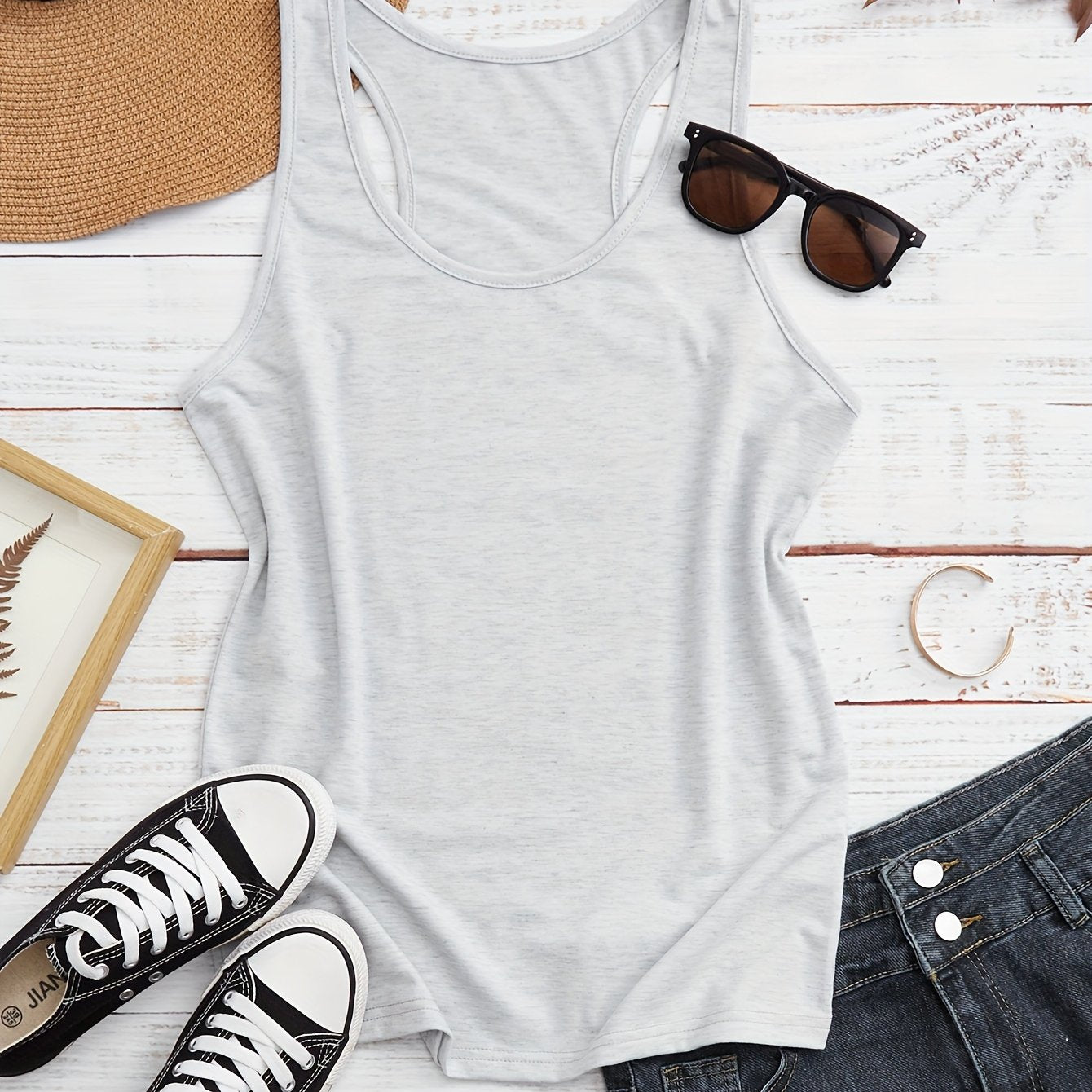 Women's Plus Size Lavender Off-Shoulder Tank Top Breathable Sleeveless Workout