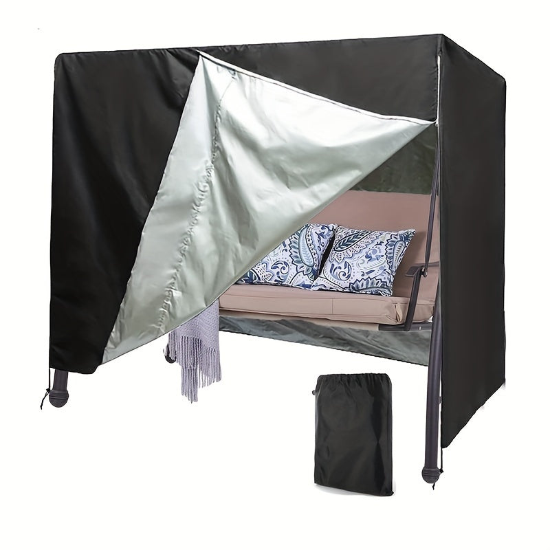 Waterproof Outdoor Swing Chair Cover 210D Oxford Fabric UV Dust Protection Zipper