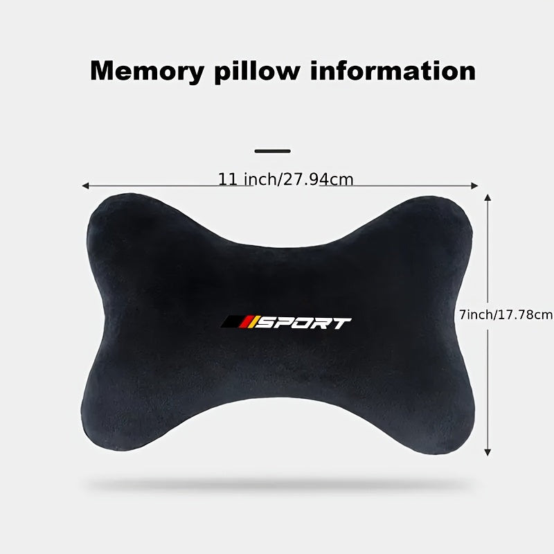 Car Seat Neck Guard Headrest Soft Breathable Plush Memory Foam | Universal Fit