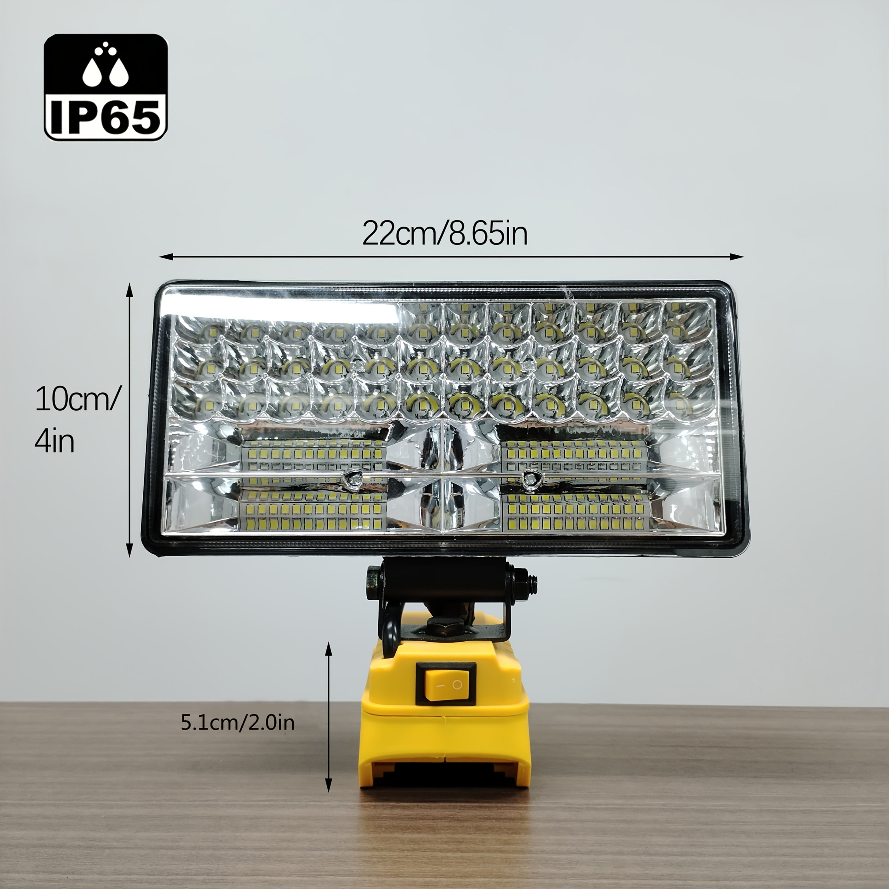 Cordless LED Work Light Floodlight with USB Charging Ports 48W 60W 90W Waterproof Portable