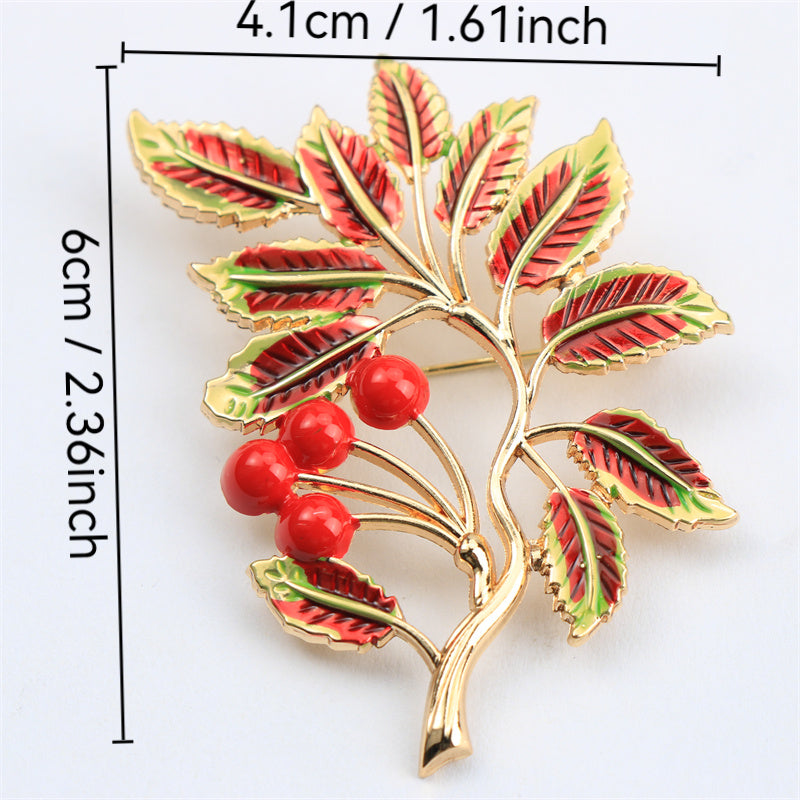 Vintage Yiqilayotgan barglar broshyasi emal alloy bargi kiyimlar uchun sumkalar poyabzal uchun zargarlik buyumlari