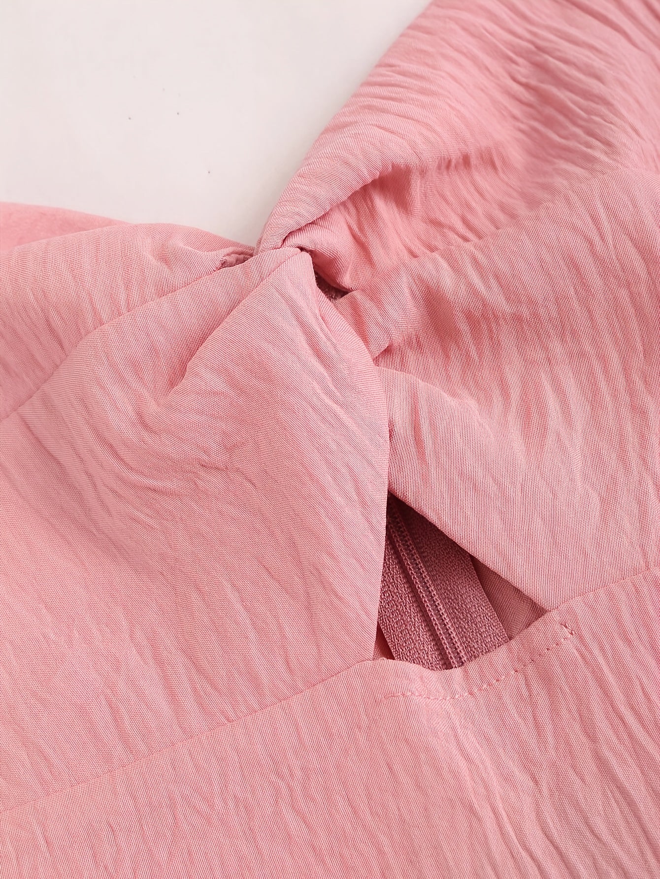 Adult Polyester Jumpsuit with Front Knot and Spaghetti Strap Elegant Style