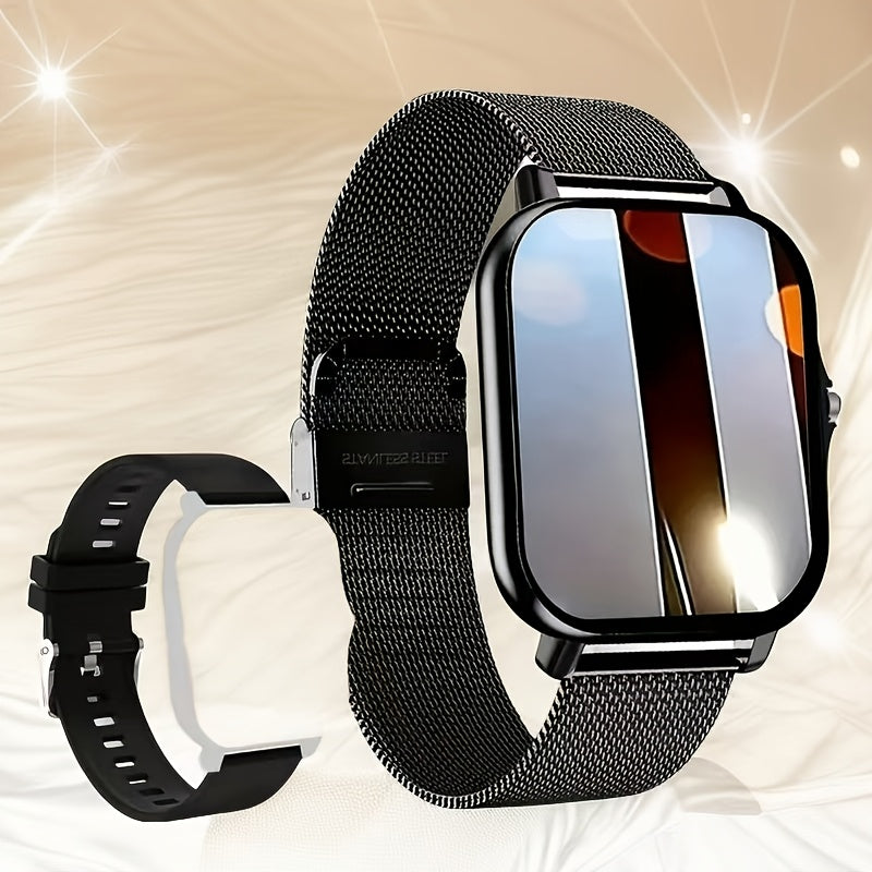 Ultra-Thin Smartwatch for Men and Women with Sports Modes Sedentary Reminders and Weather Notifications