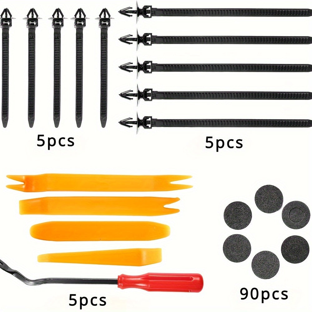Avtomobil qisqichlar to'plami 820/925 dona plastik kliplar, vintlar, bumpers, tailgate