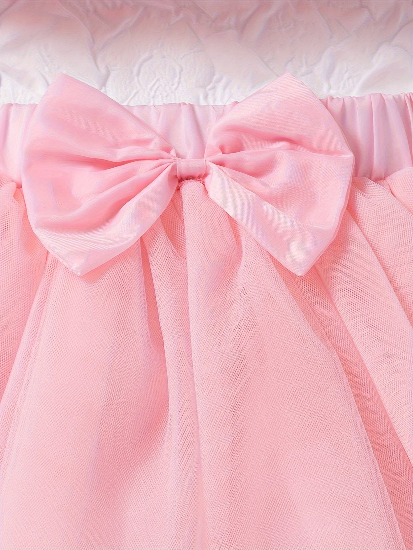 Girls Summer Knee High Dress with Lace and Flared Hem