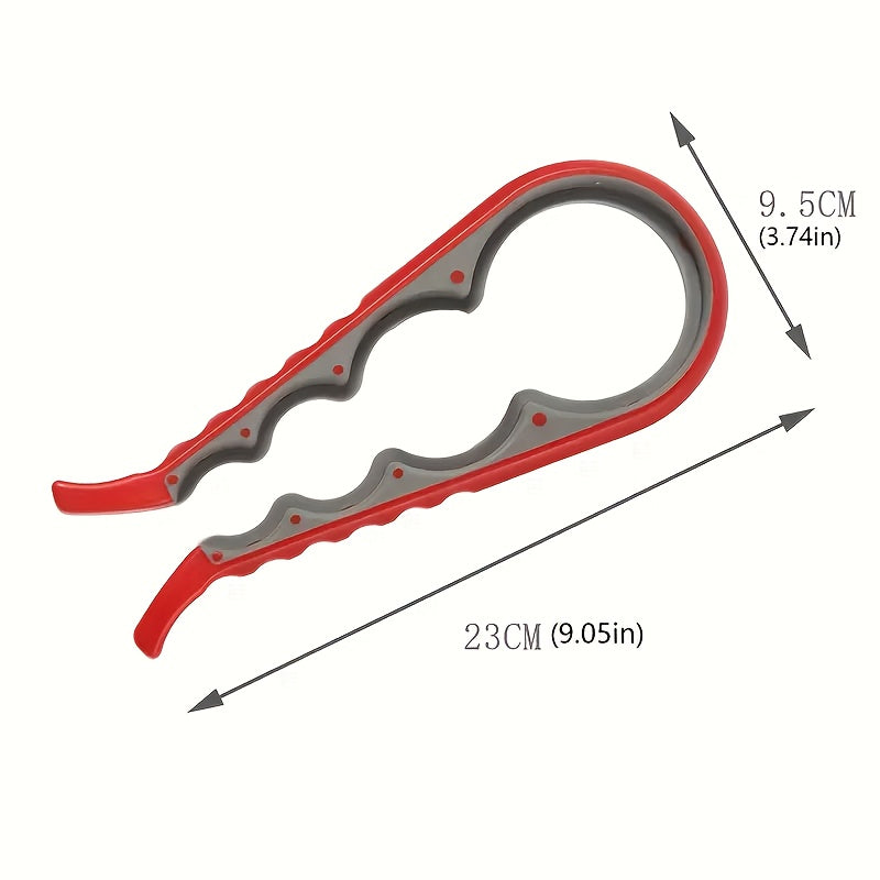 Multifunctional Jar and Bottle Opener Kitchen Bar Tool Durable Plastic No Power