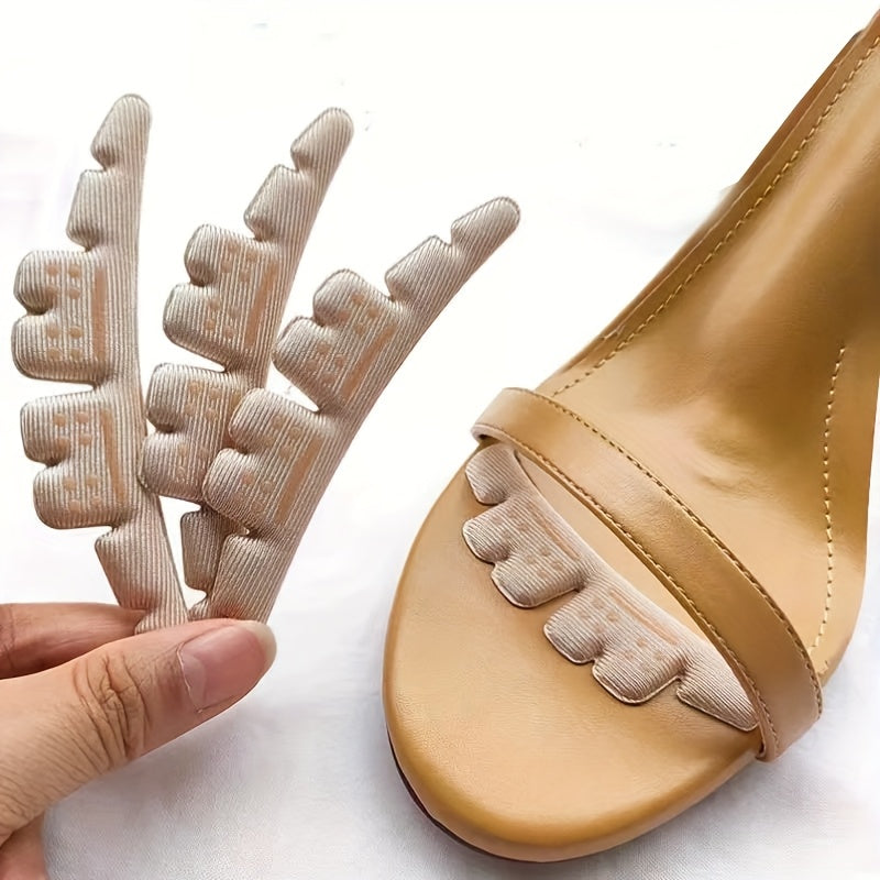 Women's Faux Leather Heel Grip Pads - Anti-Slip Cushions for Blisters