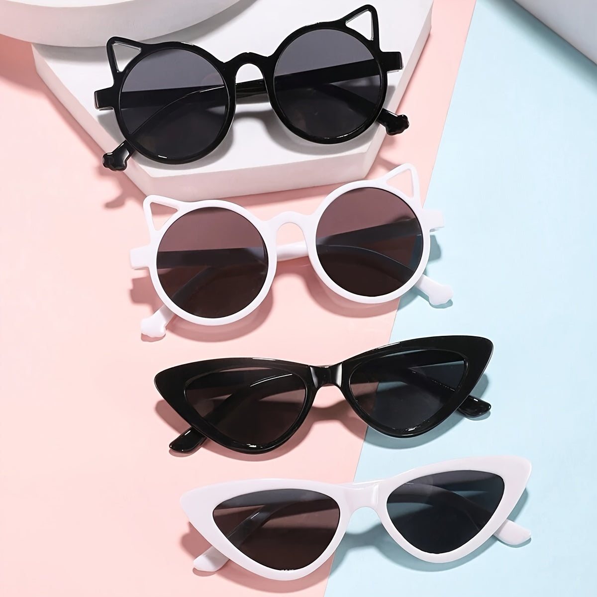 Kids Kids Decorative Glasses Round PC Frame for Boys and Girls Ages 3-14