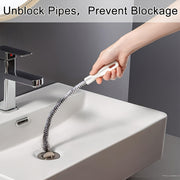 Three Spiral Pipe Uncloggers, 40cm and 60cm Drain Cleaners for Pipes and Pools