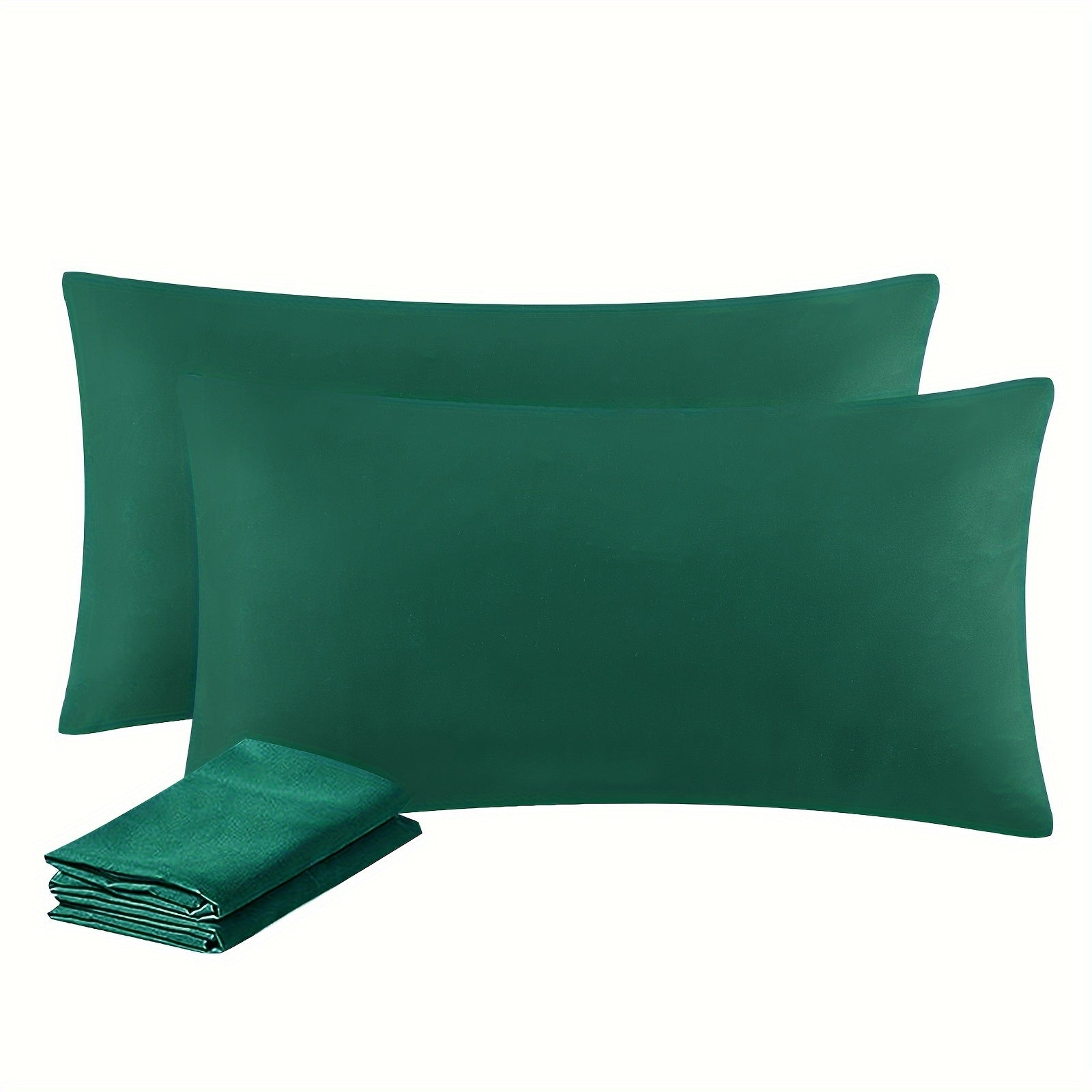 Two Pack Brushed Cloth Pillowcases 90gsm Soft Durable Bedding Set