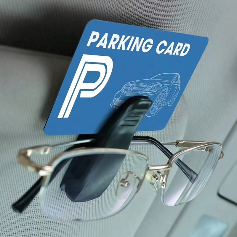 Car Glasses Clip S-Shaped Car Mount Holder Eyeglasses Ticket Card Holder