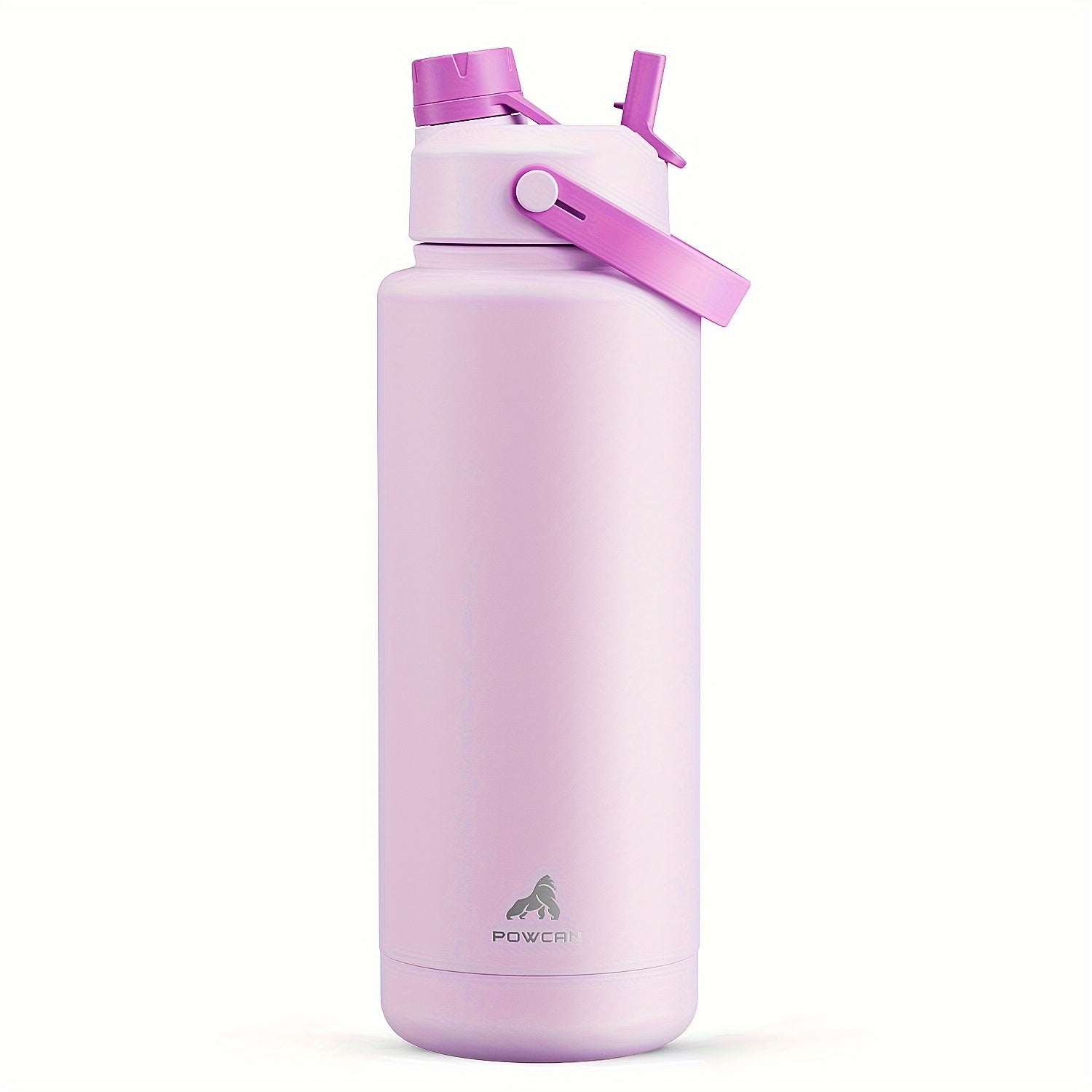 40oz Stainless Steel Water Bottle with 2-in-1 Straw and Spout Lid Leak-Proof BPA-Free for Sports Gym Travel