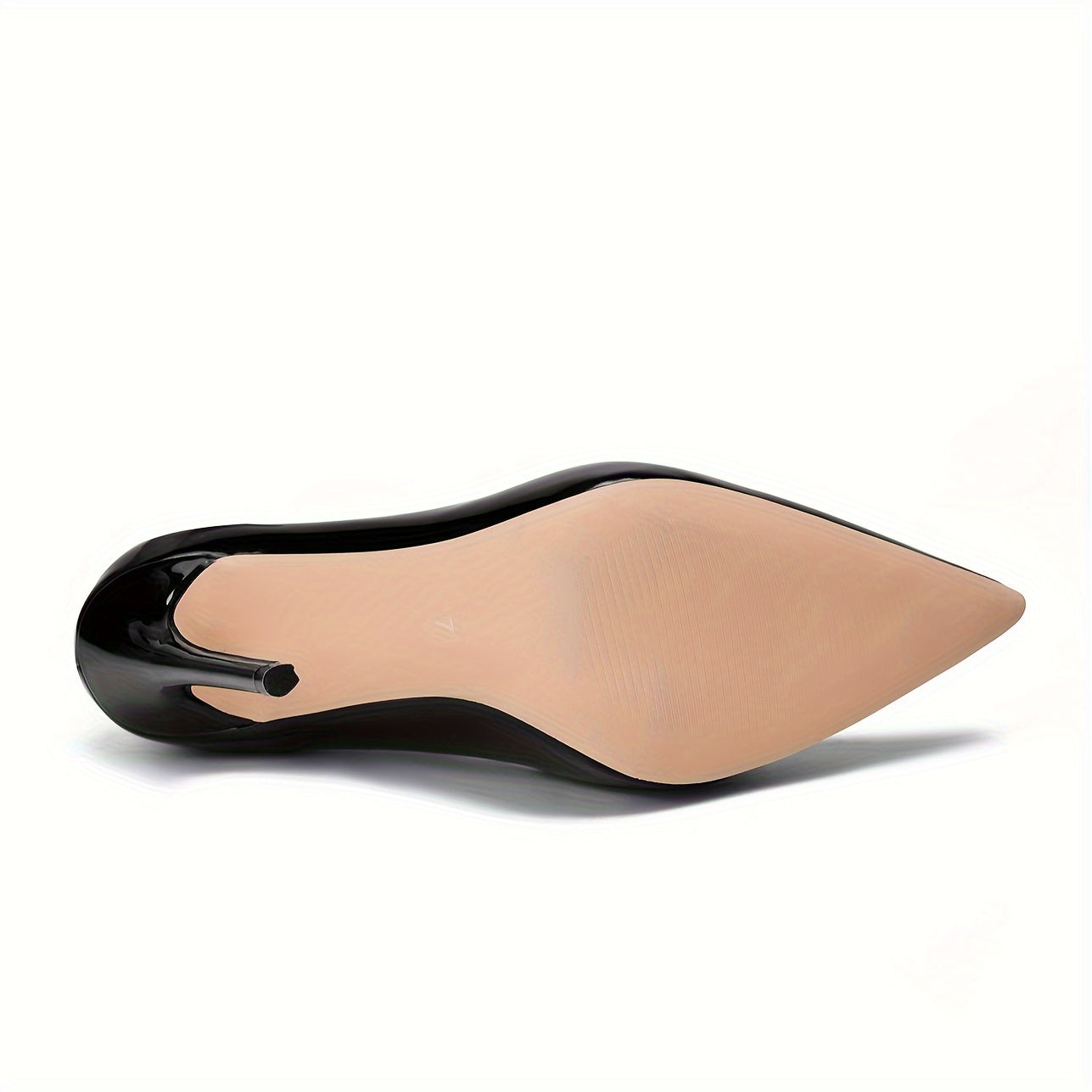 Women's Pointed Toe Stiletto Heels Black Red Faux Leather Pumps for Weddings Parties