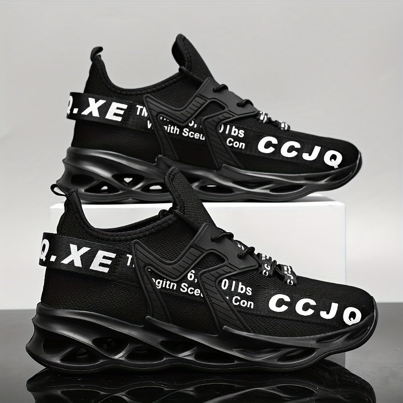 Erkaklar uchun shoelaces bilan slip-on Blade sport poyabzallari - Hidga chidamli sport poyabzallari - Yengil va nafas oladigan