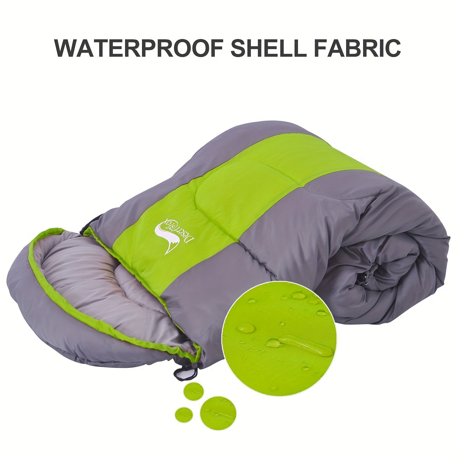 Lightweight 3-Season Synthetic Fiber Sleeping Bag for Backpacking Camping Hiking Travel