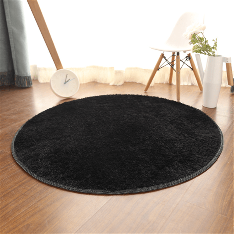 Soft Plush Round Area Rug for Bedroom and Living Room Cozy Fluffy Comfort