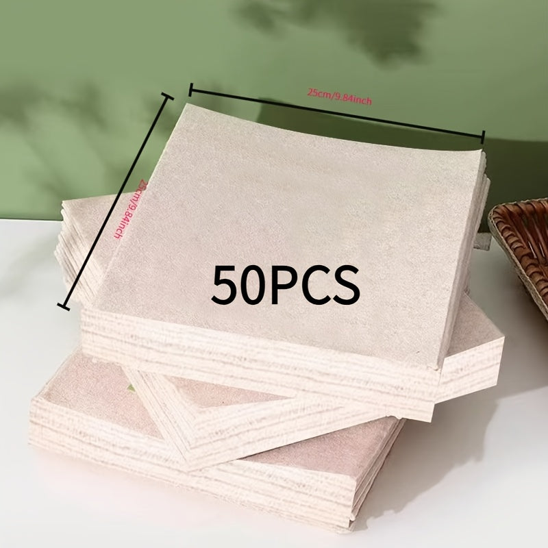 Set of 50 Luffa Rag Cleaning Cloths 20-Pack Non-Oil Stick Polyester Kitchen Towels