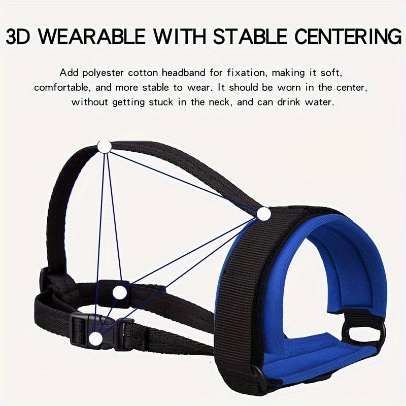 Регулируемый мягкий набивной нейлоновый намордник для собак предотвращает кусание и лаять для всех размеров