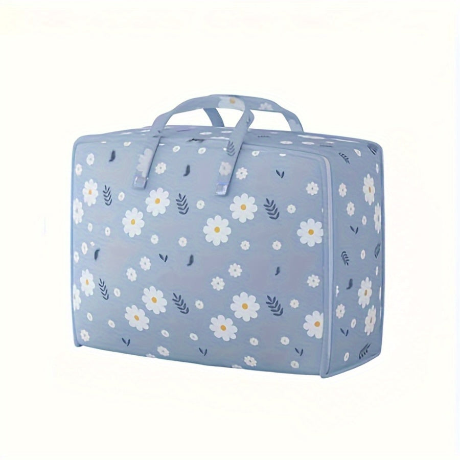 Sayqallashmagan gul dizayni bilan sayohat va uy tashkiloti uchun Daisy kiyimlarini saqlash sumkasi