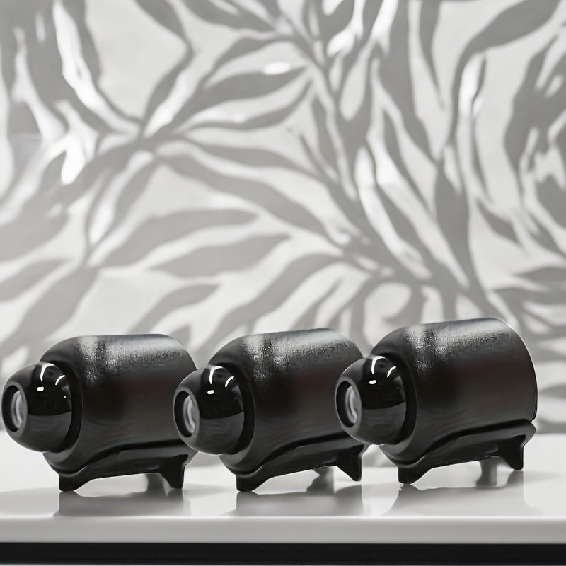 Indoor WiFi Security Camera 480P App Control USB Powered Black Cylindrical