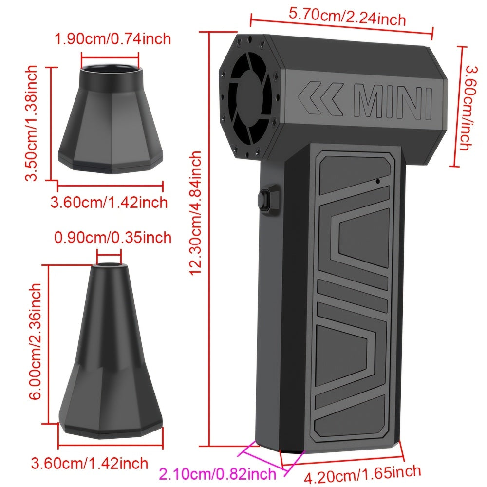 Moslashuvchan Turbo Jet Fan Elektrik Havo Tozalagich Portativ Avtomobil Shumchisi Qor Yuvish