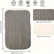 Bolso de punto grueso y cálido, diseño simple y envolvente