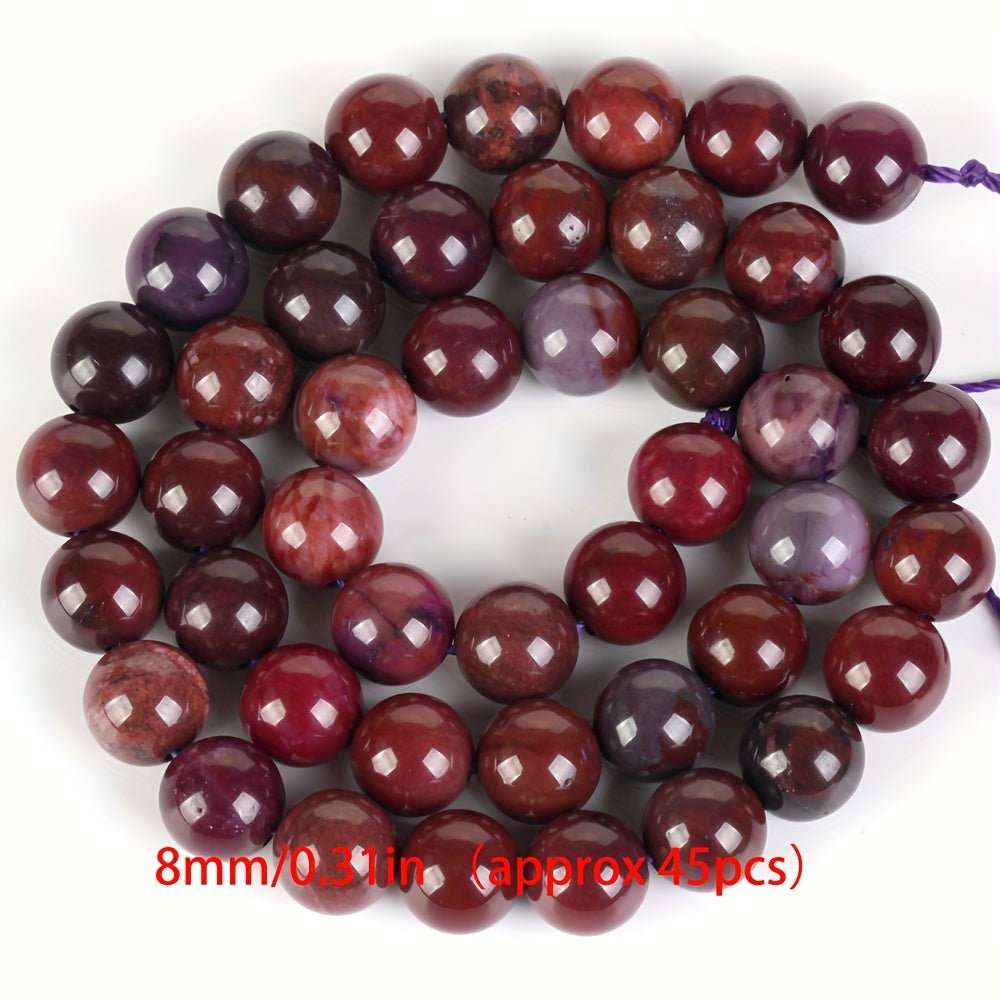 Natural Sugilite Beads Round Loose Spacer Beads for Jewelry Making 4mm-10mm