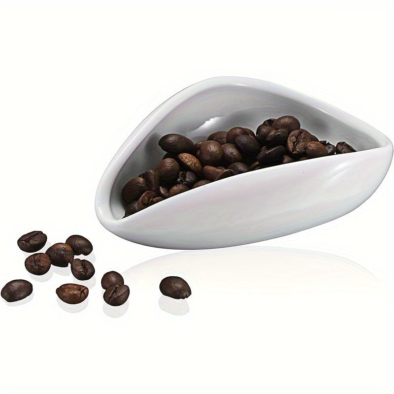 White Porcelain Coffee Bean Dosing Cup for Tea and Coffee Enthusiasts