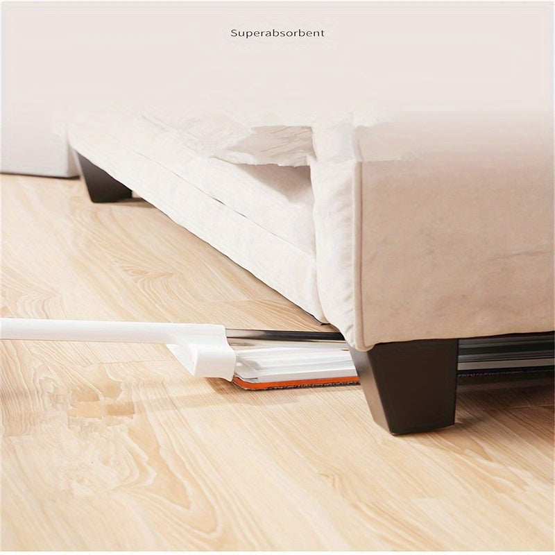 Flat Mop for Home Use, Rotating Design, Water Absorbing, Stainless Steel Pole