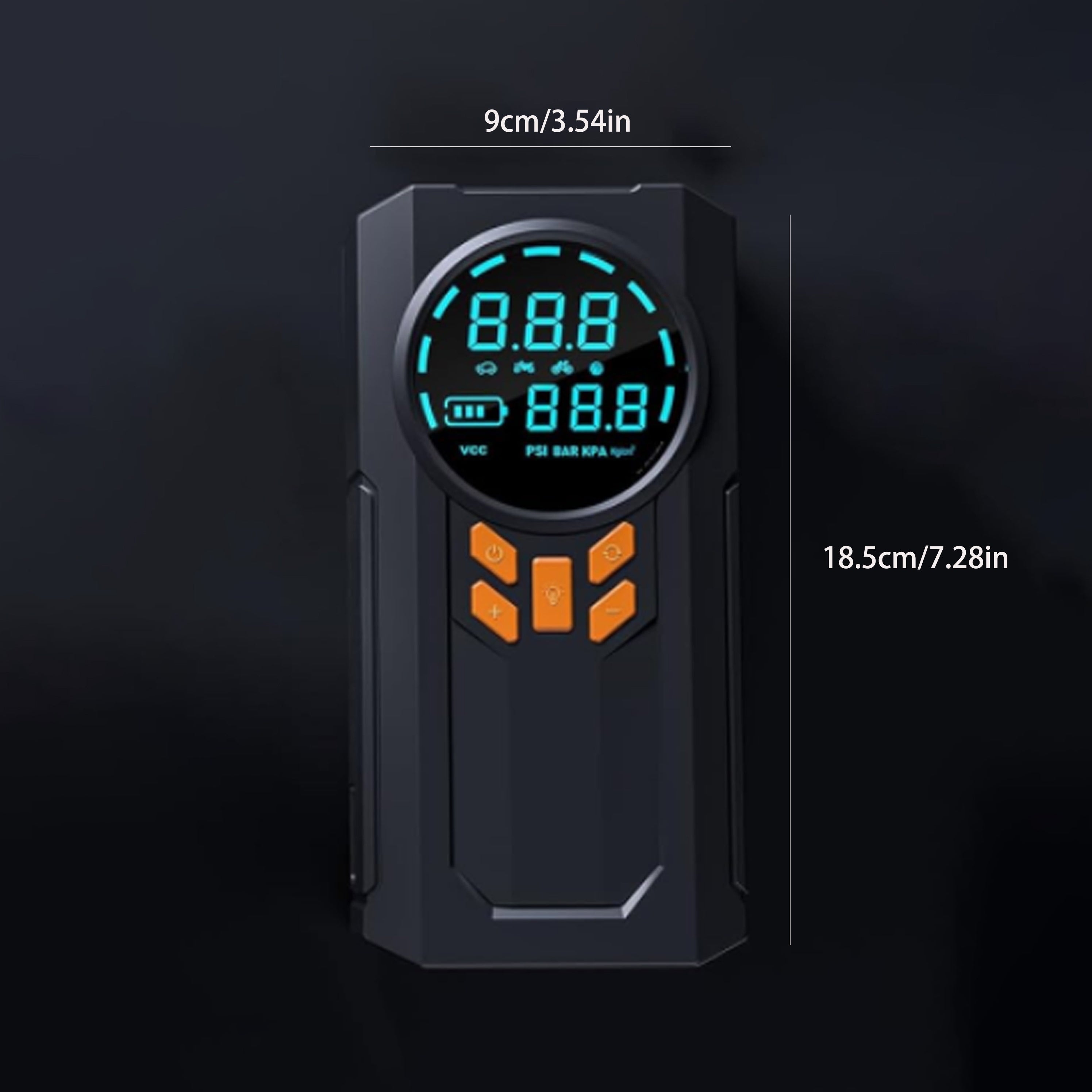 Portable Car Jump Starter with Air Compressor and Tire Inflator 150PSI 8000mAh Battery