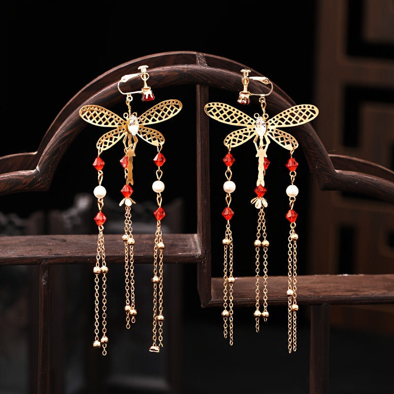 Retro Hair Stick Hair Comb and Earrings Set for Women Hair Accessories