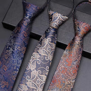 Erkaklar uchun jigarrang naqshli zipli bog'lam, rasmiy ish, to'y va tadbirlar uchun