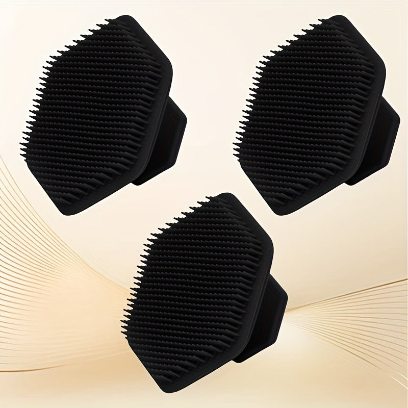 Cepillo de limpieza de barba de silicona para hombres, exfoliante y facial